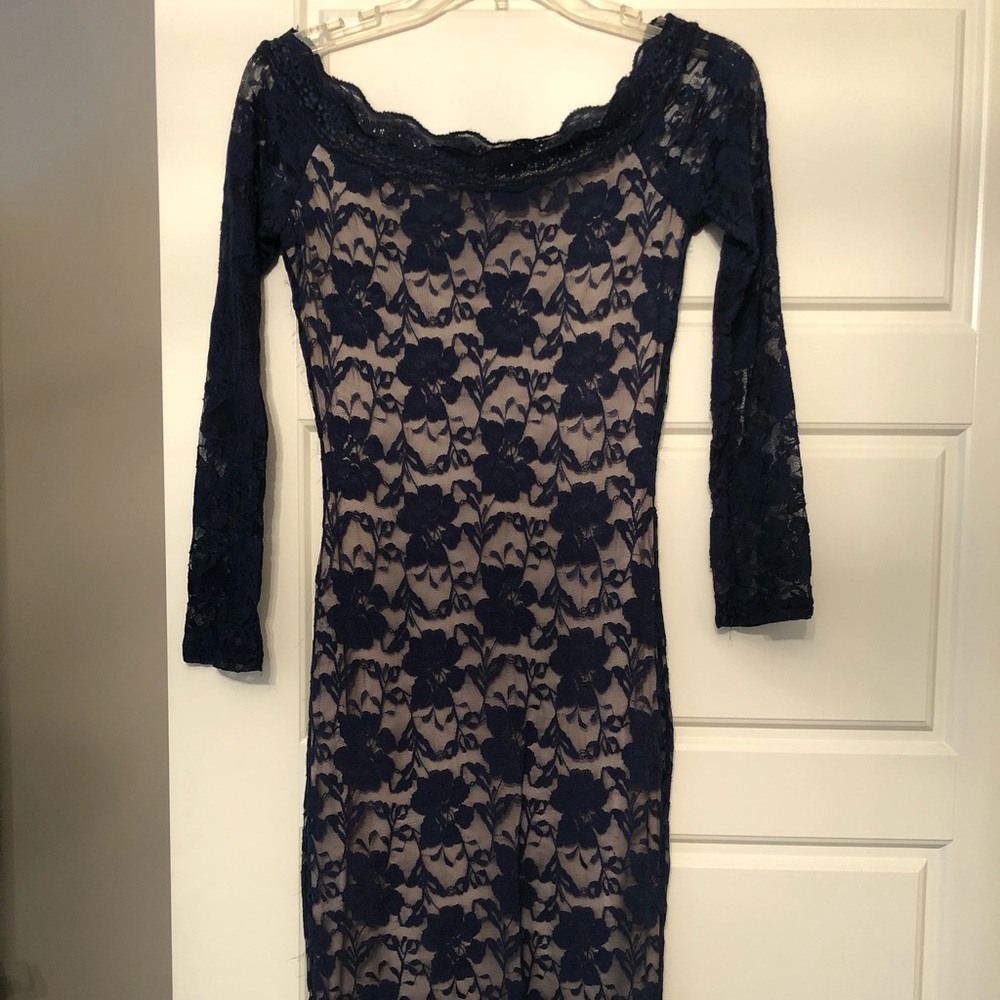 Navy Lace Dress